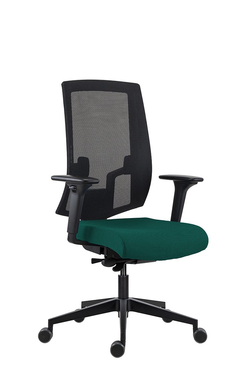 UREDSKI STOLAC 2900 SYN-B ALU BLACK